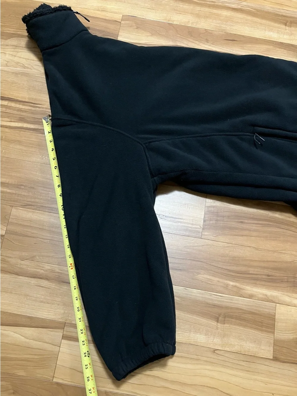 Black Fleece Full Zip Plush Lined Jacket 6XL
